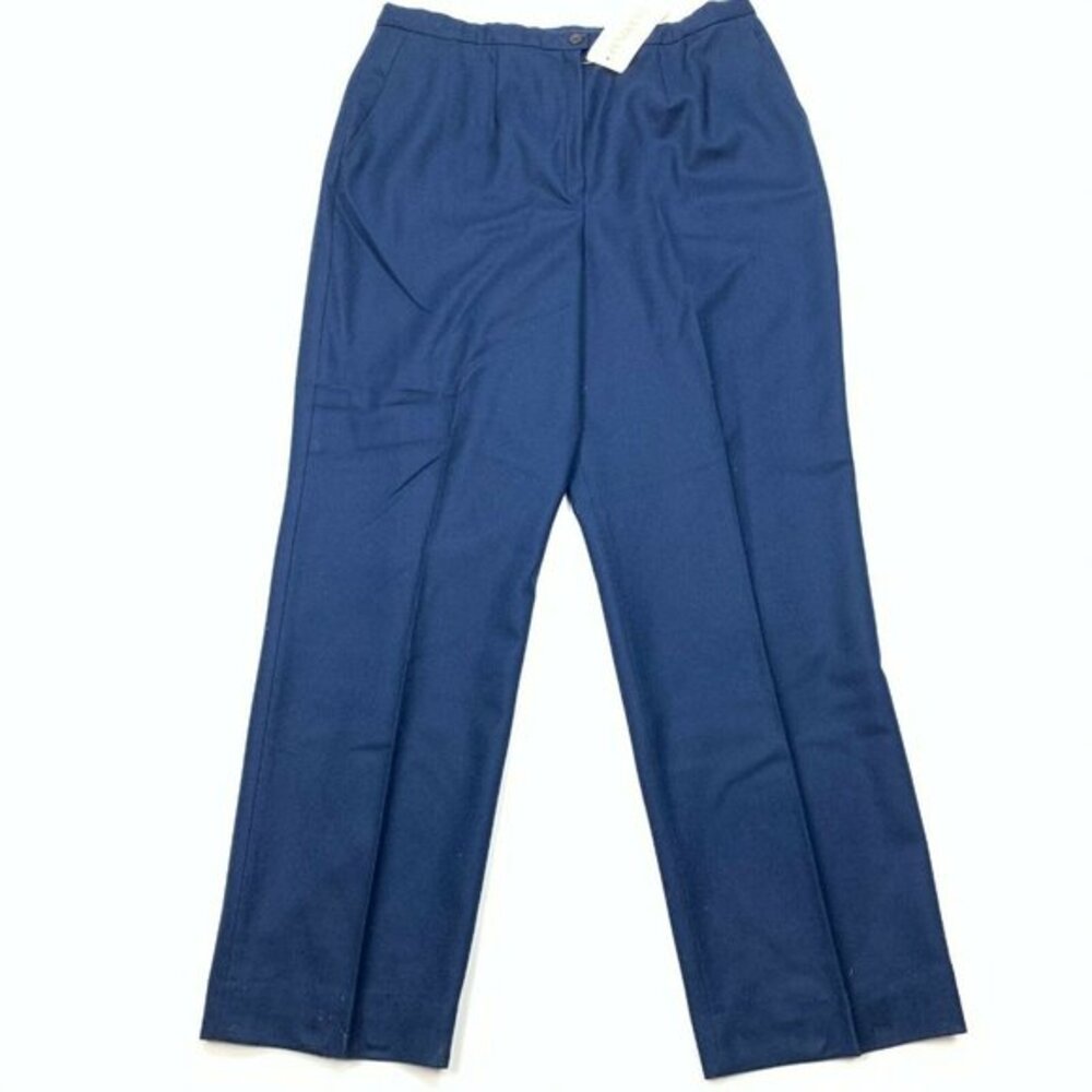 Pendleton 100% Virgin Wool Pants Navy Blue NWT‎